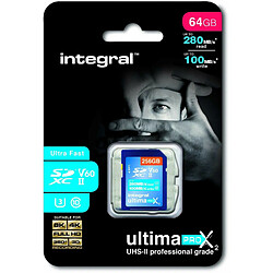 Carte mémoire INTEGRAL INSDX 64 G 260/100 U 2