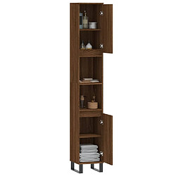 Acheter Maison Chic Armoire de bain,Meuble de rangement de salle de bain,Meuble haut chêne marron 30x30x190 cm bois d'ingénierie -GKD149384