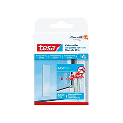 TESA Languettes adhésives - Pour verre et surfaces transparentes - Charge supportée : 1 Kg