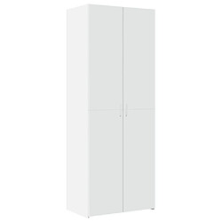 vidaXL Buffet haut blanc 70x42,5x185 cm bois d'ingénierie