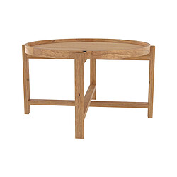 Rendez Vous Deco Table basse Kouma D70 cm en bois de teck recyclé