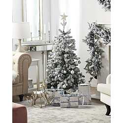 Beliani Sapin de Noël TOMICHI 120 cm Blanc