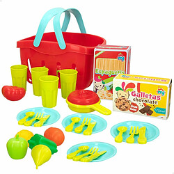 Color Baby Set de jouets alimentaires Colorbaby Linge et ustensiles de cuisine 33 Pièces (12 Unités)