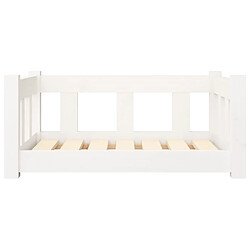 Acheter Maison Chic Niche Lit pour chien | Panier couchage pour chien Blanc 65,5x50,5x28 cm Bois de pin solide -GKD44763