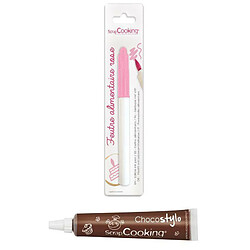 Scrapcooking Feutre alimentaire rose + Stylo chocolat