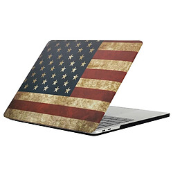 Wewoo Housse Étui pour 2016 Macbook Pro 13.3 pouce A1706 et A1708 Rétro US Drapeau Motif Ordinateur Eau Stickers PC Cas de Protection