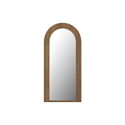 Vente-Unique Grand miroir arche en bois d'hévéa - L. 70 x H. 150 cm - Naturel - ANSHUN