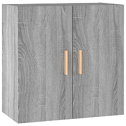 vidaXL Armoire murale Sonoma gris 60x30x60 cm Bois d'ingénierie