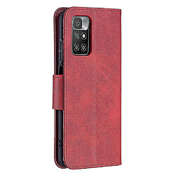 Universal Boîtier xiaomi redmi 10 couverture en cuir portefeuille folio rouge