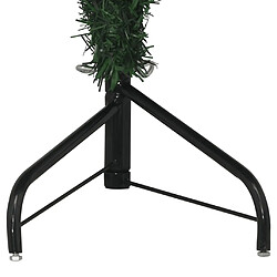 Avis vidaXL Sapin de Noël artificiel d'angle Vert 150 cm PVC