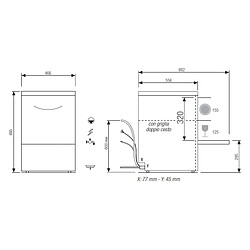 Acheter Lave Verre Professionnel avec adoucisseur en continu - panier 400 x 400 mm - Elettrobar