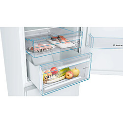 Réfrigérateur combiné 60cm 324l nofrost blanc - kgn36vwed - BOSCH pas cher