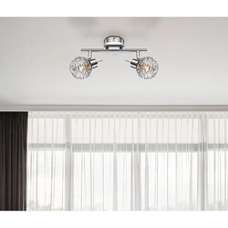 Globo Lighting Plafonnier spot LED design Bolt - Argent