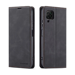 Etui en PU toucher soyeux noir pour votre Huawei P40 lite/Nova 7i/Nova 6 SE