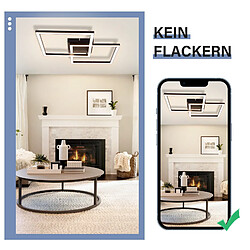 Acheter Autres Temps ZMH LED Plafonnier Living Room Noir/Blanc Square Hallway Light Modern 3000K Kitchen