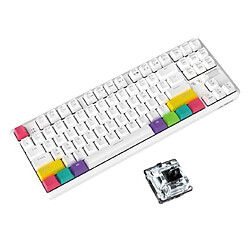 Universal Clavier mécanique Bluetooth filaire/sans fil à 87 touches pour K870T, RGB 090F | clavier (commutateur noir et blanc)