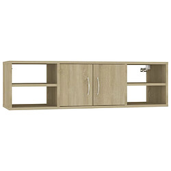 vidaXL Étagère murale Chêne sonoma 102x30x29 cm Bois d’ingénierie