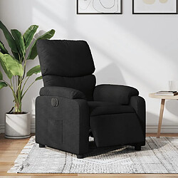 Maison Chic Fauteuil Relax pour salon, Fauteuil inclinable électrique Noir Tissu -GKD51889