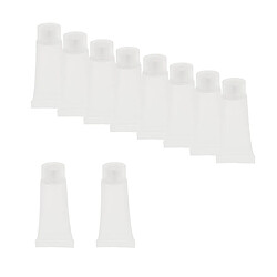 Acheter 10x tubes de crème vide transparent maquillage lotion récipient squeeze bouteille 10g