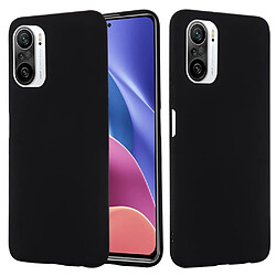 Coque en silicone souple avec sangle noir pour votre Xiaomi Redmi K40/K40 Pro/K40 Pro+/Poco F3/Mi 11i