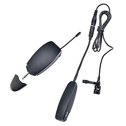 UHF Sans Fil Microphone, Microphone Ensemble avec Casque et Micro-Cravate, Revers Clip et Éponge Couverture, émetteur et Récepteur, pour