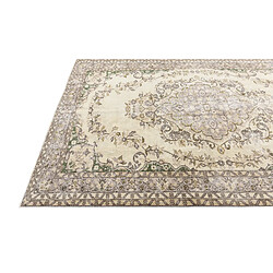 Avis Vidal Tapis de laine 282x178 beige Ultra Vintage