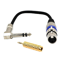 Câble audio XLR femelle à 3 broches