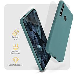 Acheter Moozy Minimalist Series Coque en silicone pour Huawei P Smart Z et Honor 9X, bleu gris - finition mate fine et souple en TPU