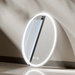 Acheter EMKE Miroir led salle de bain 60 × 80 cm Miroir salle de bain lumineux avec 3 Couleurs de lumière réglables+Anti-buée, Économie d'énergie miroir led