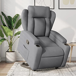 Maison Chic Fauteuil Relax pour salon, Fauteuil inclinable Gris clair Tissu -GKD80922