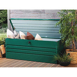 Beliani Coffre 165 x 70 cm Vert foncé CEBROSA