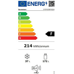 Avis 7 SEVENSTARS Réfrigérateur 2 portes S7DP205BFAQUA Noir