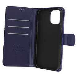 Avizar Étui Folio pour iPhone 15 Design rhombique matelassé collection Geo bleu nuit