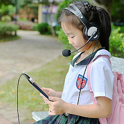 Acheter Universal Casque casque surélevé enfant casque filaire pour apprendre jeux casque avec micro téléphone portable