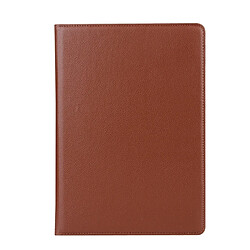 Wewoo Housse Étui Coque en cuir à rotation horizontale à 360 degrés avec texture Litchi pour iPad Pro 11 pouces 2018 H support Marron