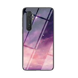 Coque en TPU modèle de ciel étoilé hybride ciel violet pour votre Xiaomi Mi Note 10 Lite