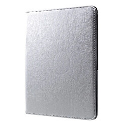 Avis Etui en PU litchi avec rotation de 360 degrés argent pour votre Apple iPad Pro 12.9-inch (2018)