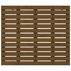 Acheter Maison Chic Tête de lit scandinave,Meuble de chambre murale Marron miel 126x3x91,5 cm Bois massif de pin -MN85186