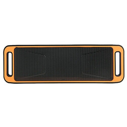 Wewoo Enceinte Bluetooth d'intérieur Orange pour iPhone, Galaxy, Sony, Lenovo, HTC, Huawei, Google, LG, Xiaomi, autres Smartphones Haut-parleur stéréo sans fil portatif de musique de Bluetooth, téléphone mains libres de réponse de et ampère Radio FM & Carte TF,