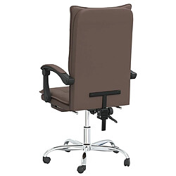 Acheter vidaXL Fauteuil inclinable de bureau Marron Similicuir