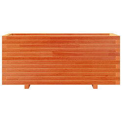 Acheter vidaXL Jardinière cire marron 110x40x49,5 cm bois de pin massif