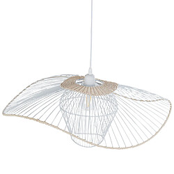 Acheter Beliani Lampe suspension LUNGA Métal Blanc