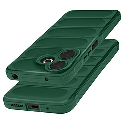 Avizar Coque pour Xiaomi Redmi 13 Antichoc Silicone Motif texturé 3D Vert Foncé