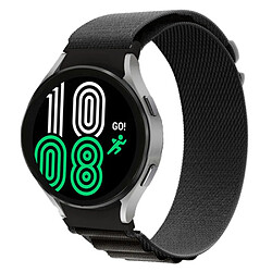 Bracelet en nylon boucle à crochet en G pour votre Samsung Galaxy Watch 5 40mm/44mm/Watch 5 Pro 45mm/Watch4 40mm/44mm - noir