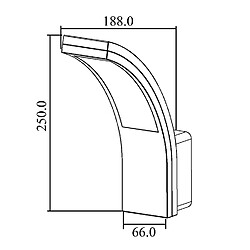 Lampe de façade extérieur Maclean Energy LED IP54 10W pas cher