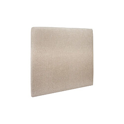 Sommeil de plomb Tete de lit Tapissée Tissu Beige brun L 135 cm - Ep 10 cm rembourré