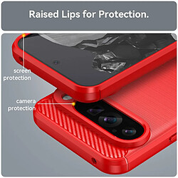 Avis Htdmobiles Coque pour Google Pixel 9 Pro XL - housse etui silicone gel carbone + film ecran - ROUGE