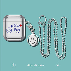 GUPBOO Airpods Coque Housse Étui Protecteur Compatible pour AirPods 3-Style coréen ins sourire jolie fille