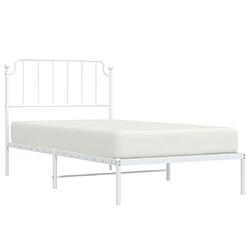 Avis Maison Chic Cadre/structure de lit métal et tête de lit pour adulte - Lit Moderne Chambre blanc 100x190 cm -MN82530