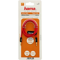 HAMA Câble audio "Super Soft", jack 3,5mm, mâle - mâle, 1 m